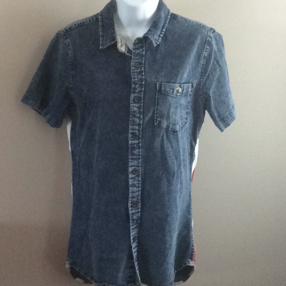Denim U.S. Flag Shirt